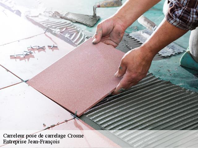 Carreleur pose de carrelage  91560