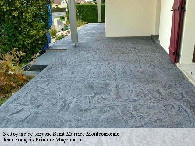 Nettoyage de terrasse  saint-maurice-montcouronne-91530 Jean-François Peinture Maçonnerie